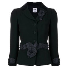 2000s Moschino Black Jacket With Applications