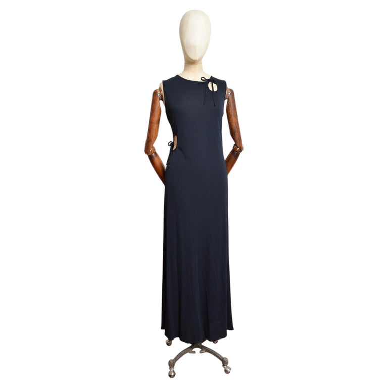 moschino evening dresses Embellished stretch crepe dress