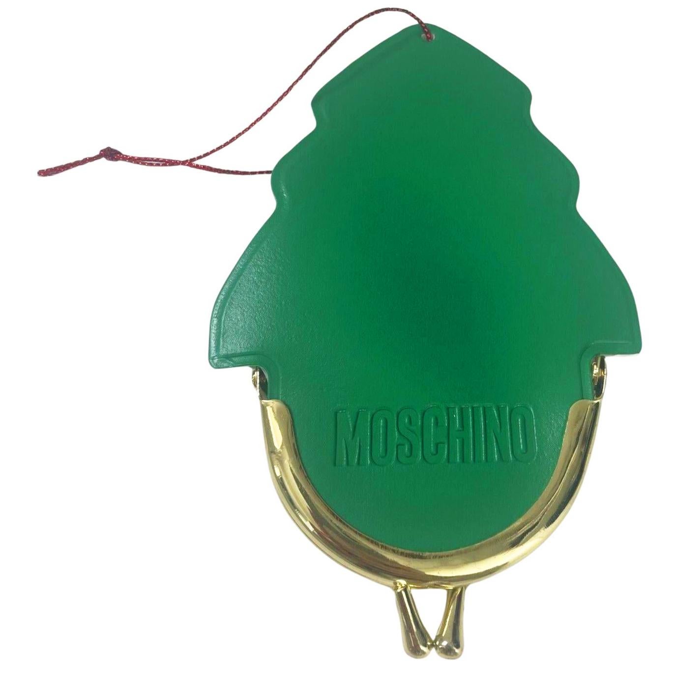 2000s Moschino Christmas Decorative Tree Ornament Purse In Good Condition For Sale In London, GB