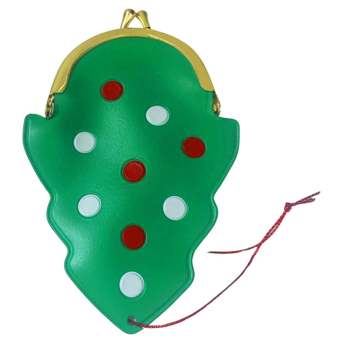 Moschino - Sac à main orné d'arbres décoratifs de Noël des années 2000 en vente