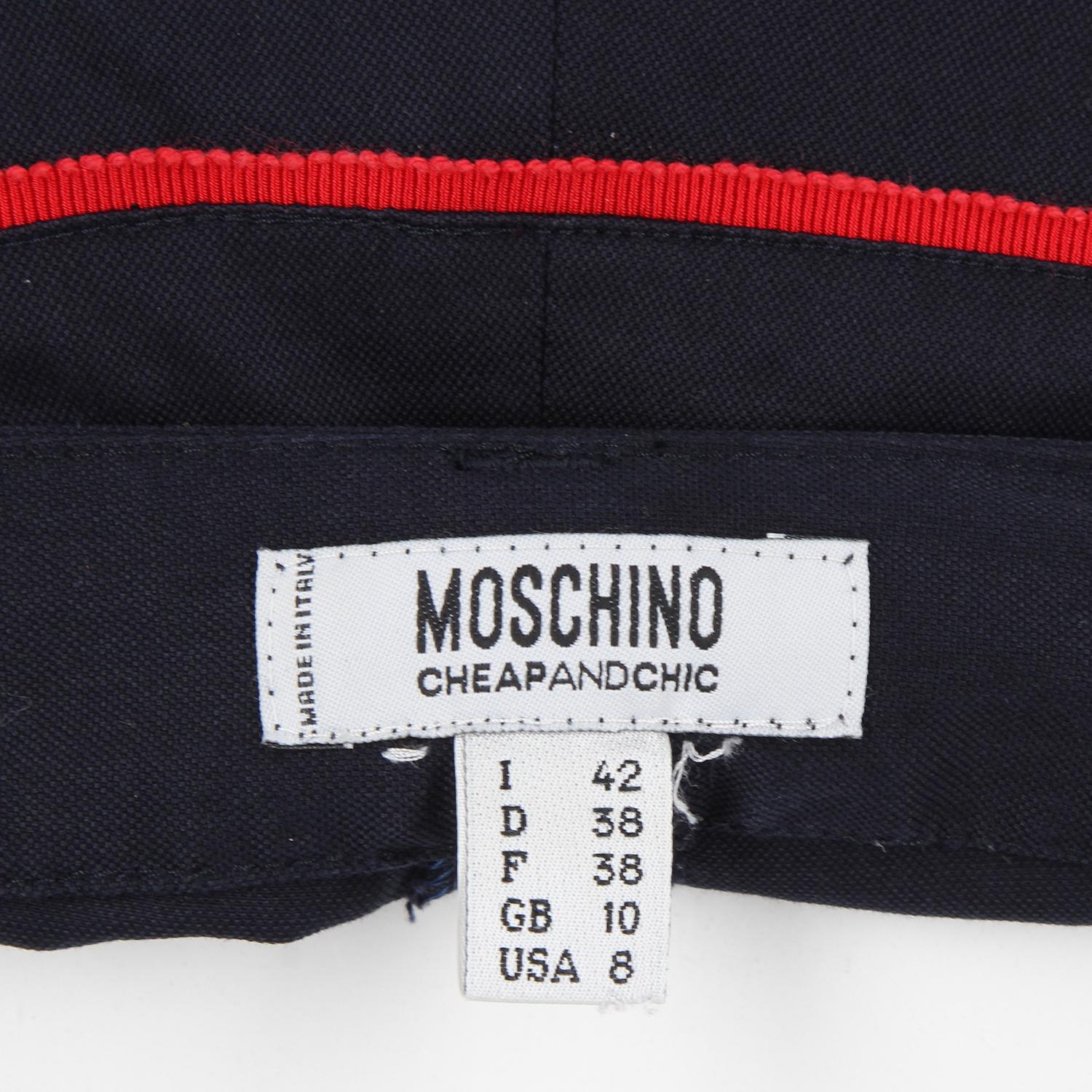 Black 2000s Moschino Cotton Trousers
