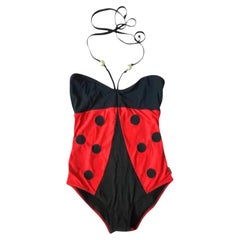 2000s Moschino Ladybird One Piece Swimsuit