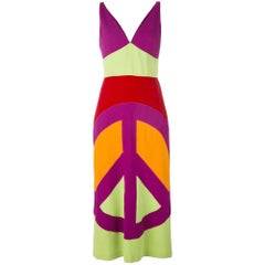 2000s Moschino Multicolor Long Dress