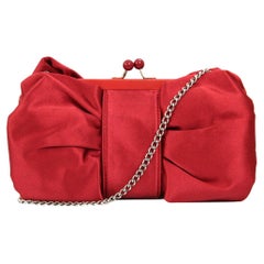 2000s Moschino Red Bow Pochette