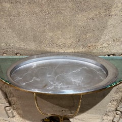 Vassoio ovale modernista Nambé degli anni 2000 Aaron Johnson