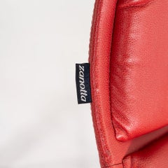 2000s Pair Christophe Pillet for Zanotta Yuki Swivel Lounge Chairs in Leather