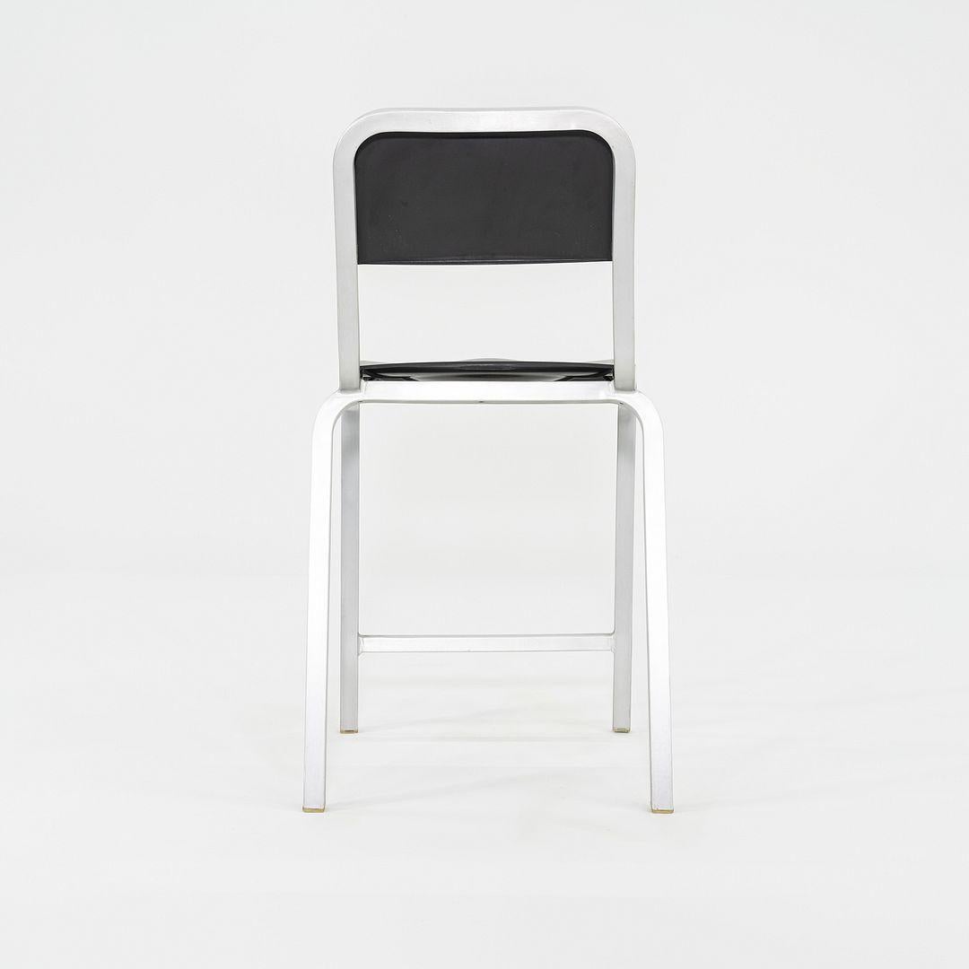 Modern 2000s Pair of Emeco for BMW Designworks 1951 Counter Stools in Black For Sale