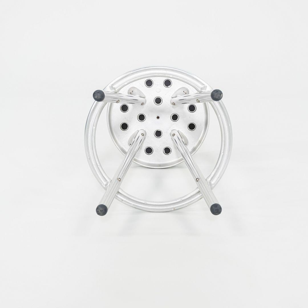 2000s Pair of Indecasa Aluminum Counter Stools for DWR by Joan Casas i Ortinez For Sale 6