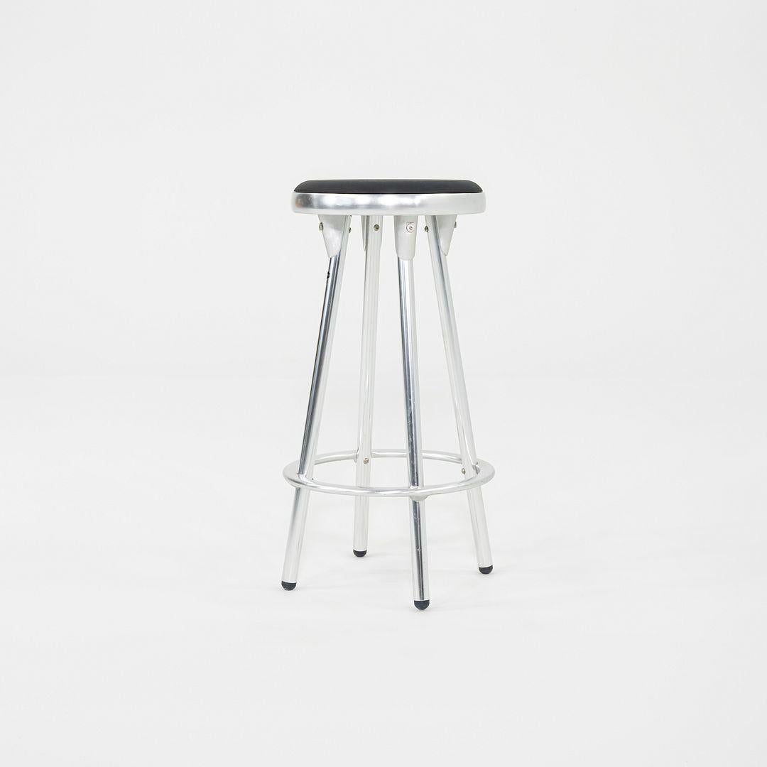 Spanish 2000s Pair of Indecasa Aluminum Counter Stools for DWR by Joan Casas i Ortinez For Sale