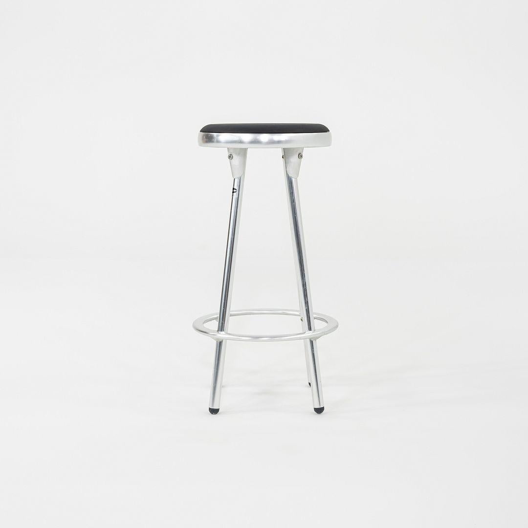 Contemporary 2000s Pair of Indecasa Aluminum Counter Stools for DWR by Joan Casas i Ortinez For Sale