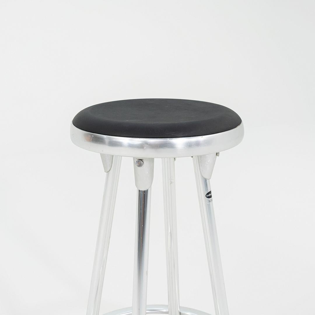 2000s Pair of Indecasa Aluminum Counter Stools for DWR by Joan Casas i Ortinez For Sale 3