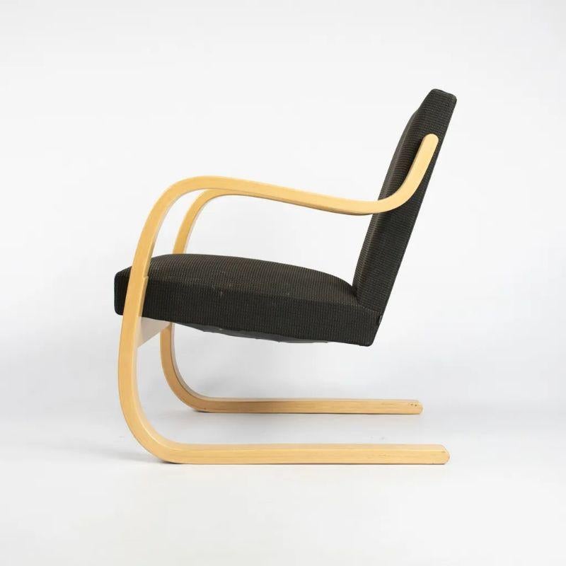 Fabric 2000s Pair of Model 402 Lounge Chairs by Aino & Alvar Aalto for Artek For Sale