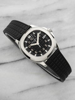 2000s Patek Philippe Aquanaut 5064A Steel Black Dial Quartz 36mm