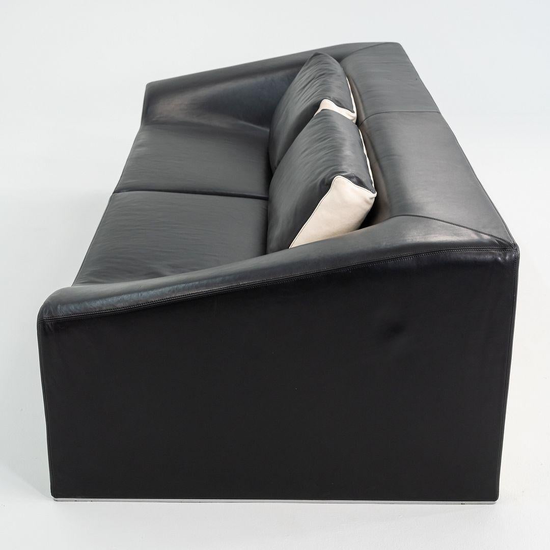 2000s Patricia Urquiola for Moroso Malmo Sofa in Black Leather en vente 1
