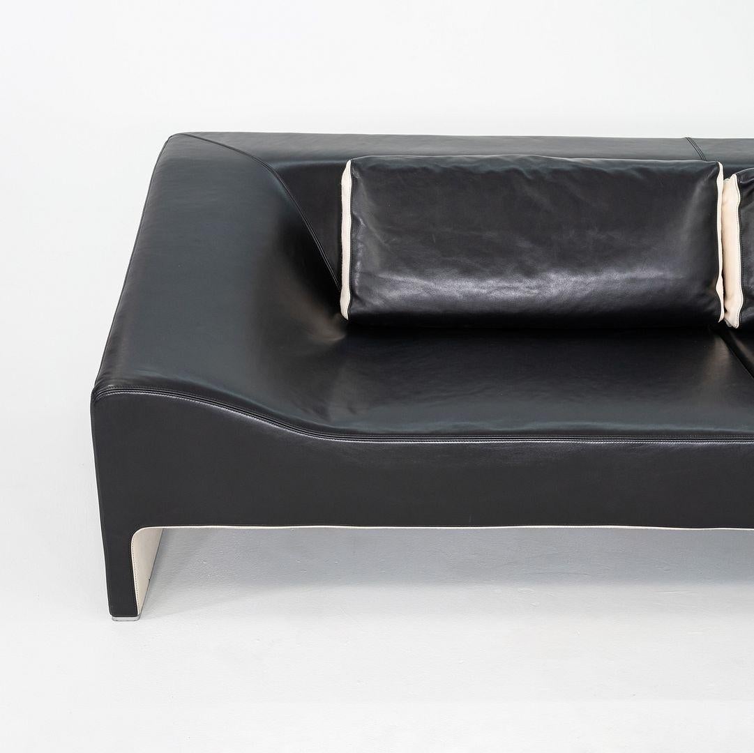 2000s Patricia Urquiola for Moroso Malmo Sofa in Black Leather en vente 2