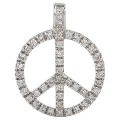 2000s Peace with Diamonds Pendant