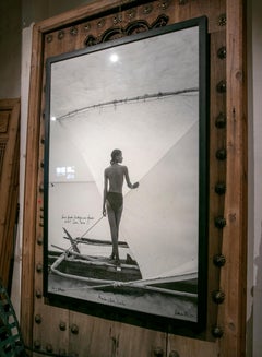2000s Photo by the Artist Alexis De Villar of an African Woman on a Boat