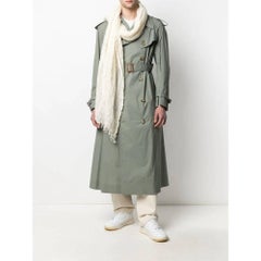 2000s Plantation by Issey Miyake ivory linen scarf