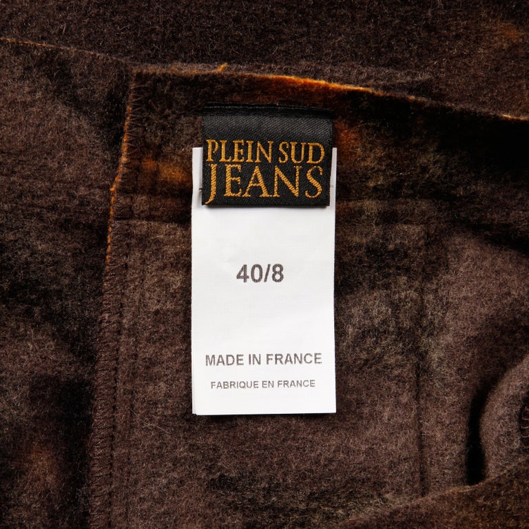 2000s Plein Sud Jeans Asymmetric Leather Tie Dye Felted Wool Lace Up Mini  Skirt at 1stDibs | plein sud vintage, plein sud skirt, plein sud leather  skirt