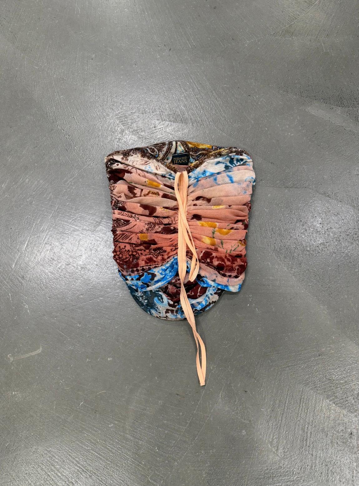 Donna 2000s Plein Sud mesh set top & skirt in vendita