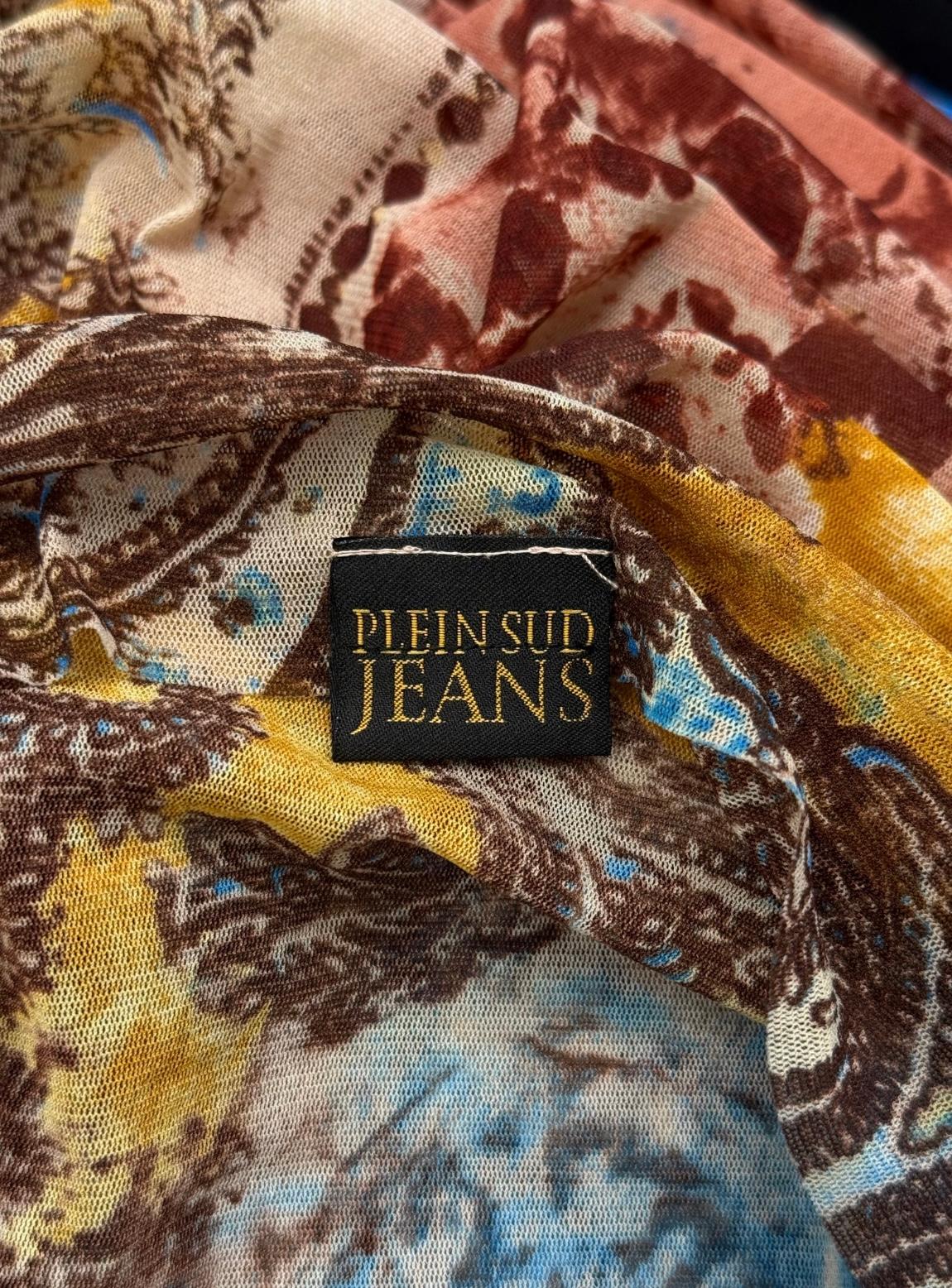 2000s Plein Sud mesh set top & skirt in vendita 3