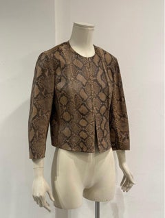 2000s Plein Sud phyton leather jacket