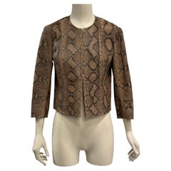 2000s Plein Sud phyton leather jacket