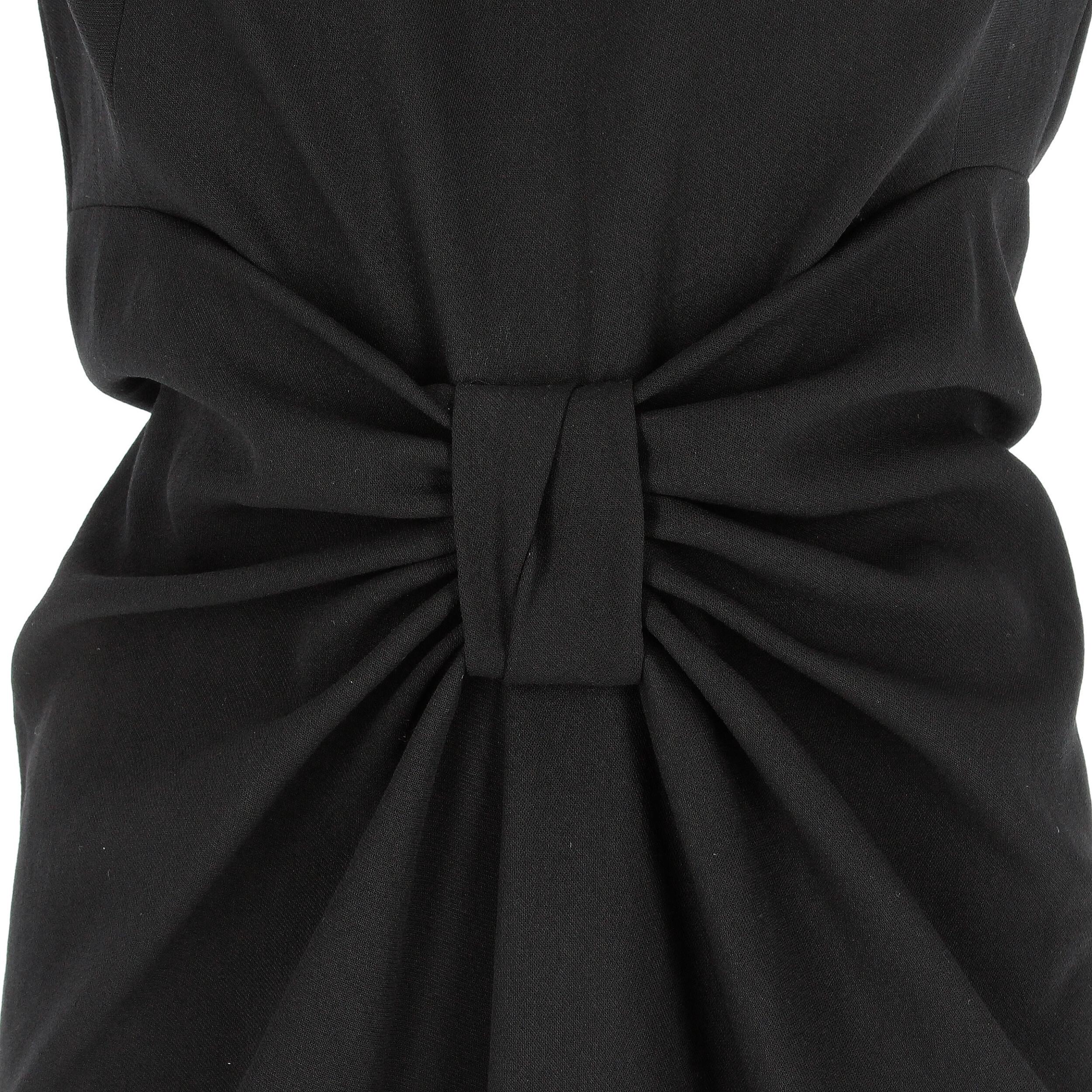 2000s Prada Black Bow Detail Dress In Good Condition In Lugo (RA), IT