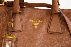2000s Prada Brown Leather 2- Way Bag