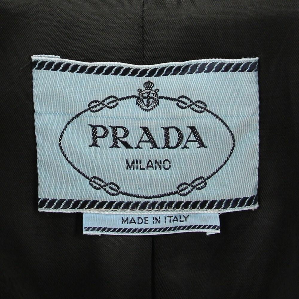 2000s Prada brown wool jacket, 1