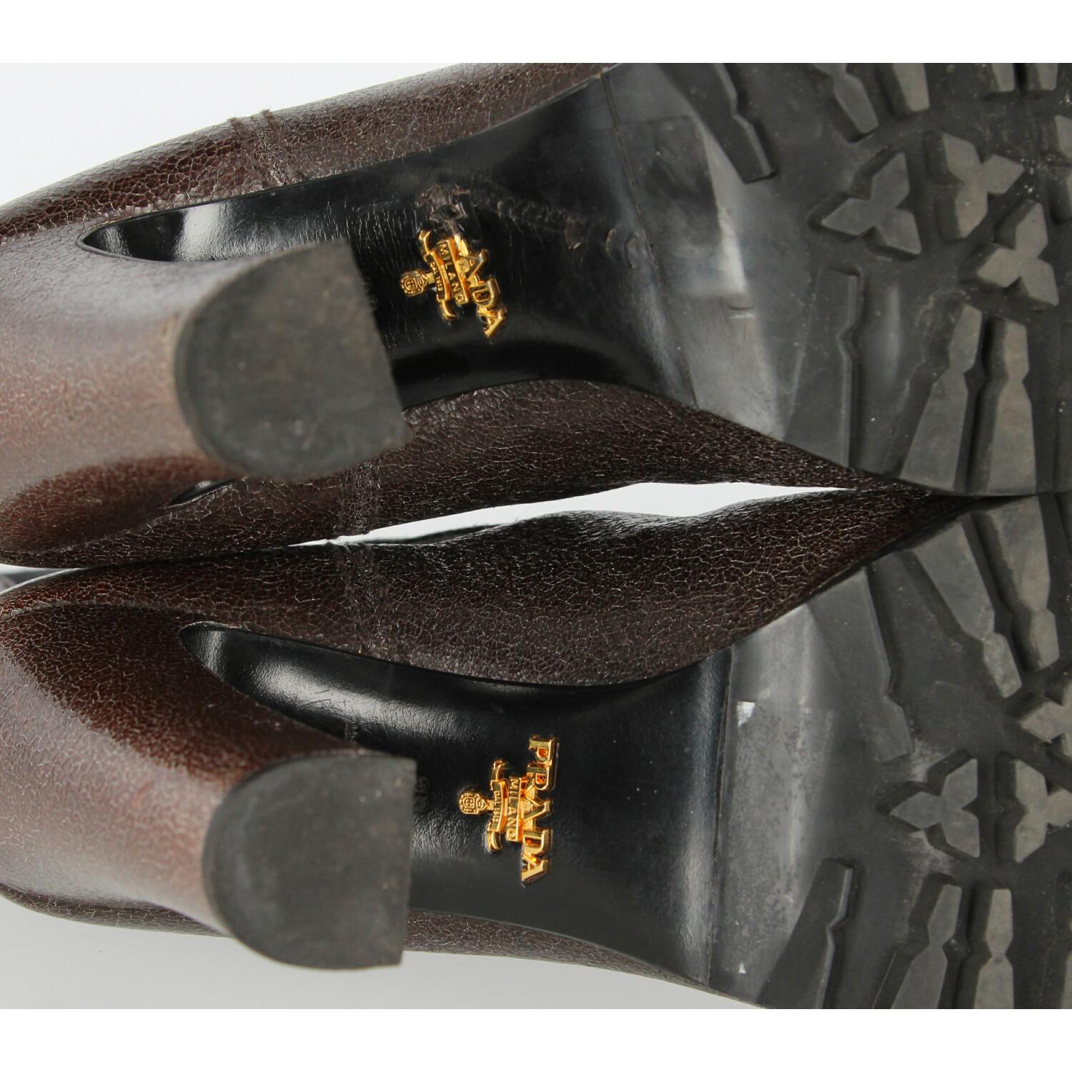 2000s Prada Leather Half-Boots 3