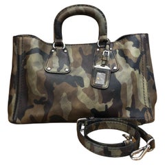 2000s PRADA Camouflage Saffiano Tote Bag