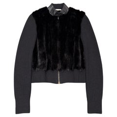 2000s Prada mink fur cardigan