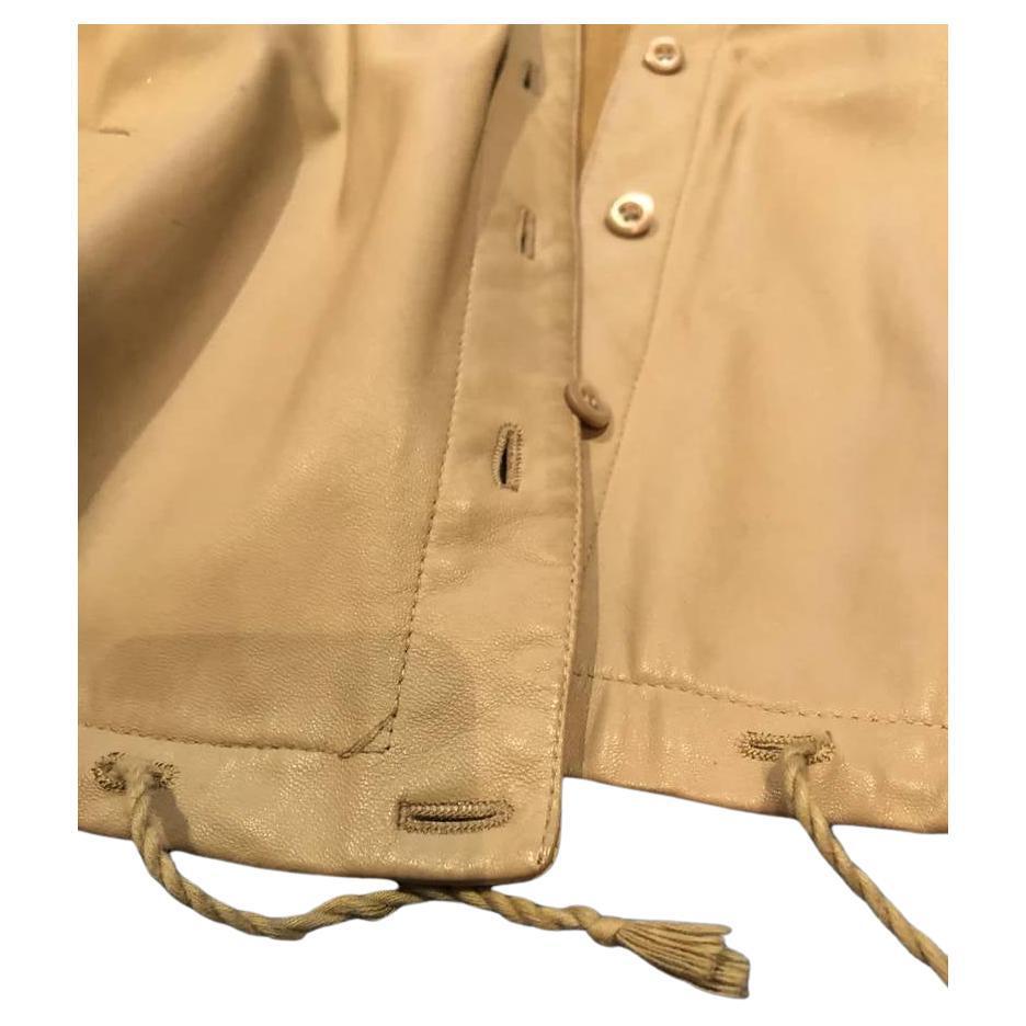  Blazer chemise en cuir nappa Prada, années 2000  Unisexe 