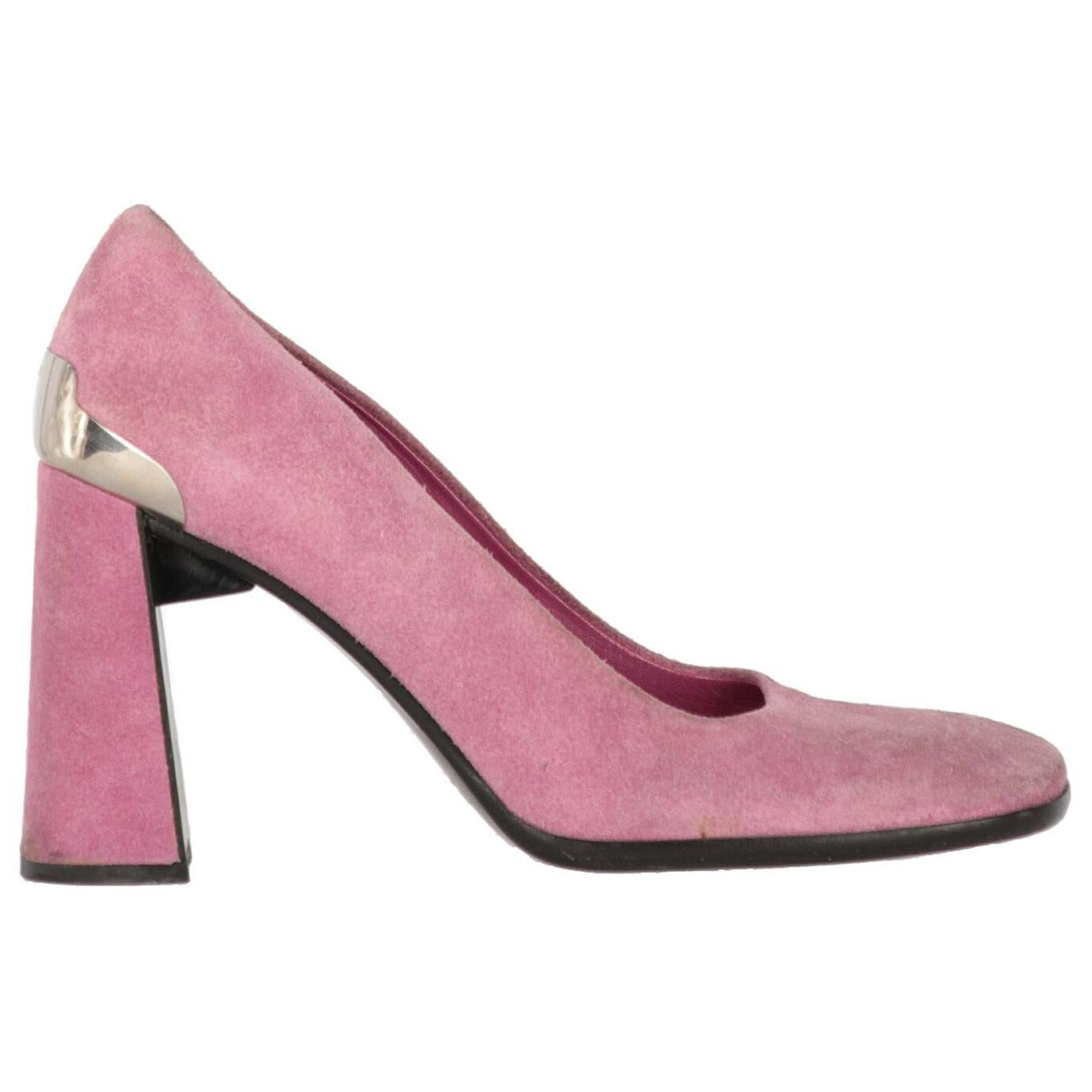 2000s Prada Pink Suede Pumps