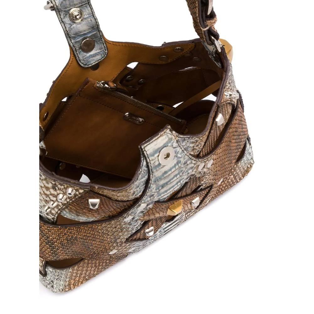 2000er Prada Python Leder Tasche Damen