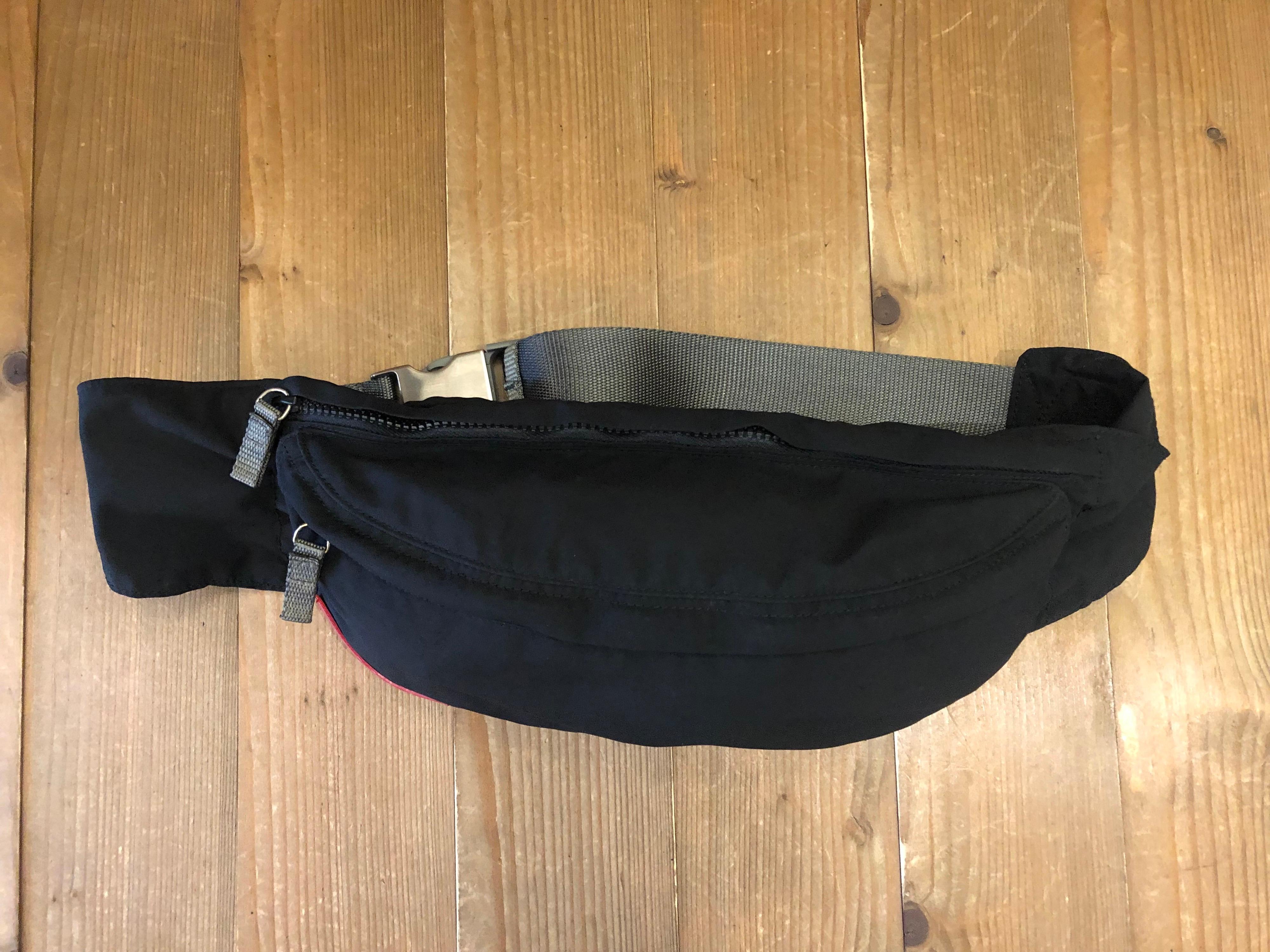 Women's or Men's Vintage PRADA Sports Line Polyester Bum Bag Belt Bag Black