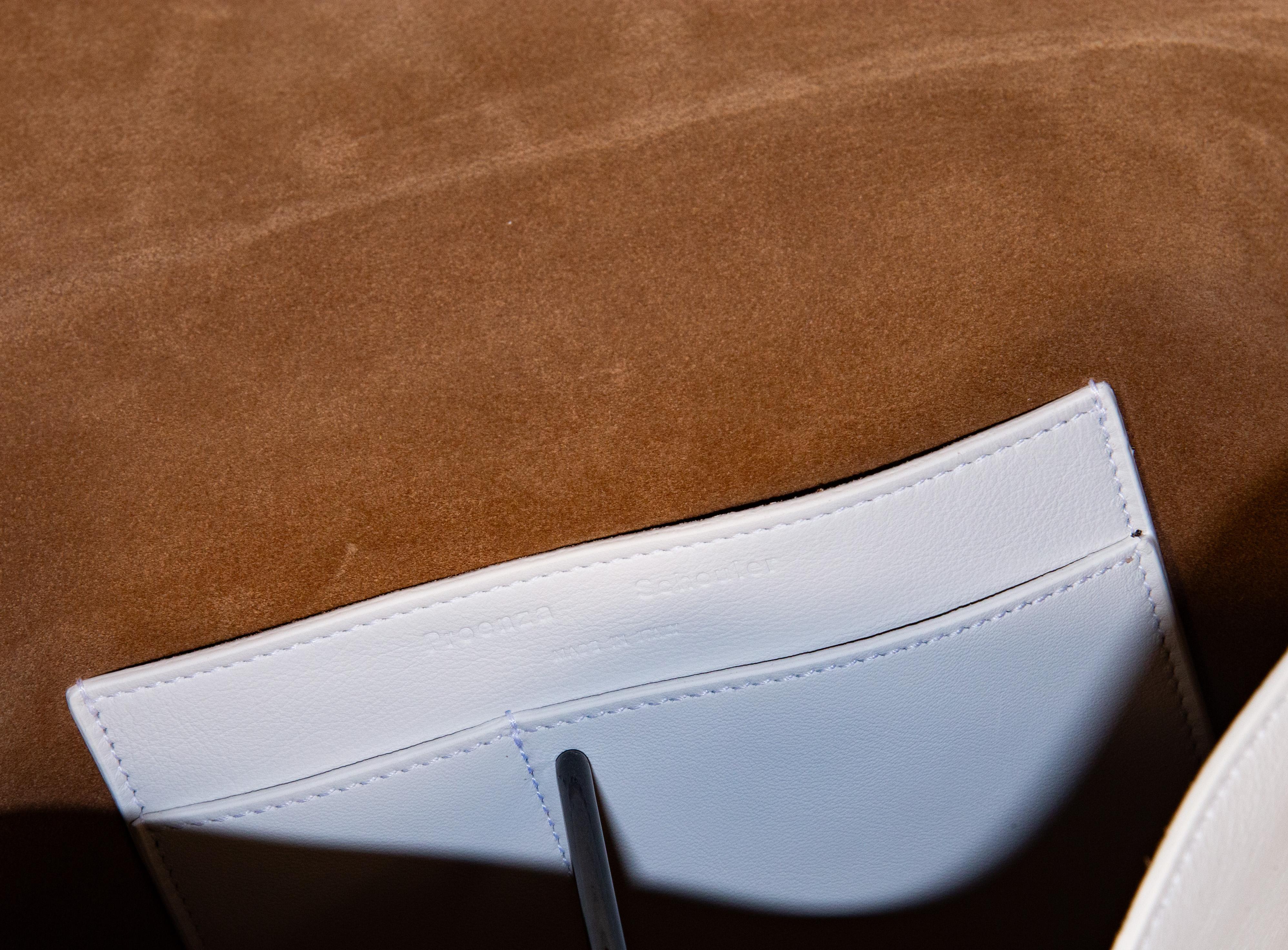 2000s Proenza Schouler White Leather Shoulder Bag For Sale 3