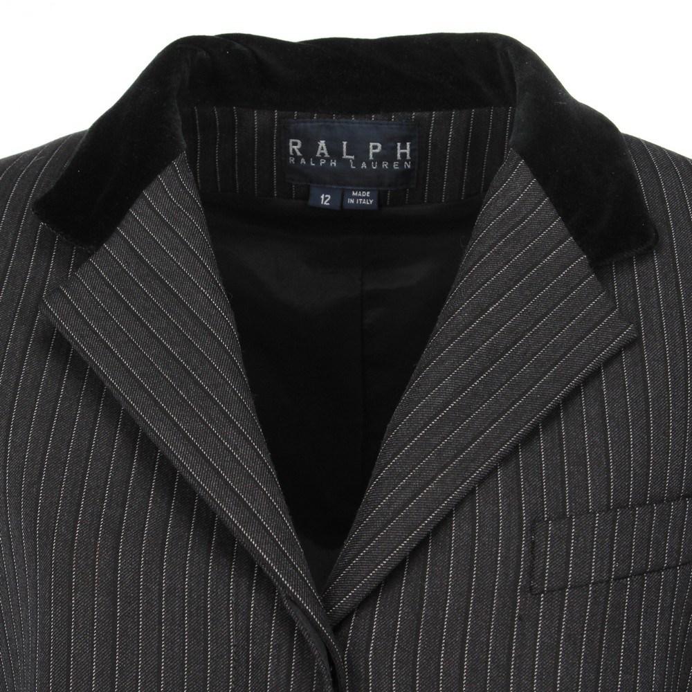 Women's 2000s Ralph by Ralph Lauren pinstriped blazer For Sale