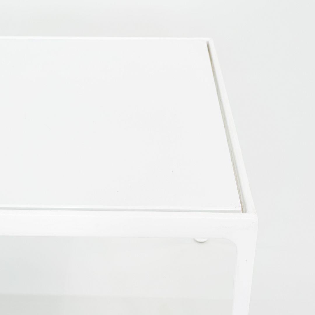 2000s Richard Schultz 1966 Collection Dining Table with Aluminum Frame 38 x 60 For Sale 4