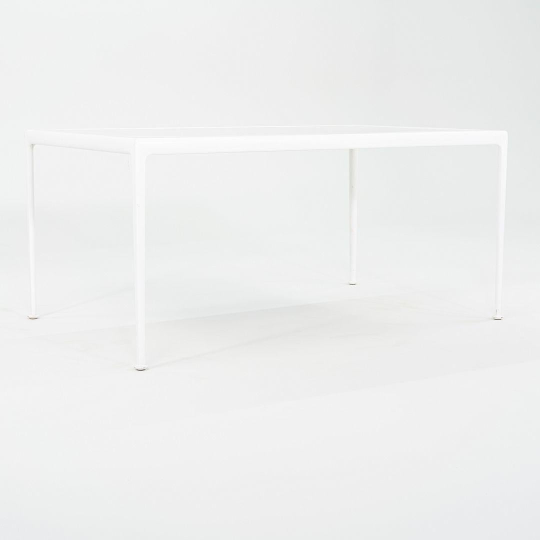 Modern 2000s Richard Schultz 1966 Collection Dining Table with Aluminum Frame 38 x 60 For Sale