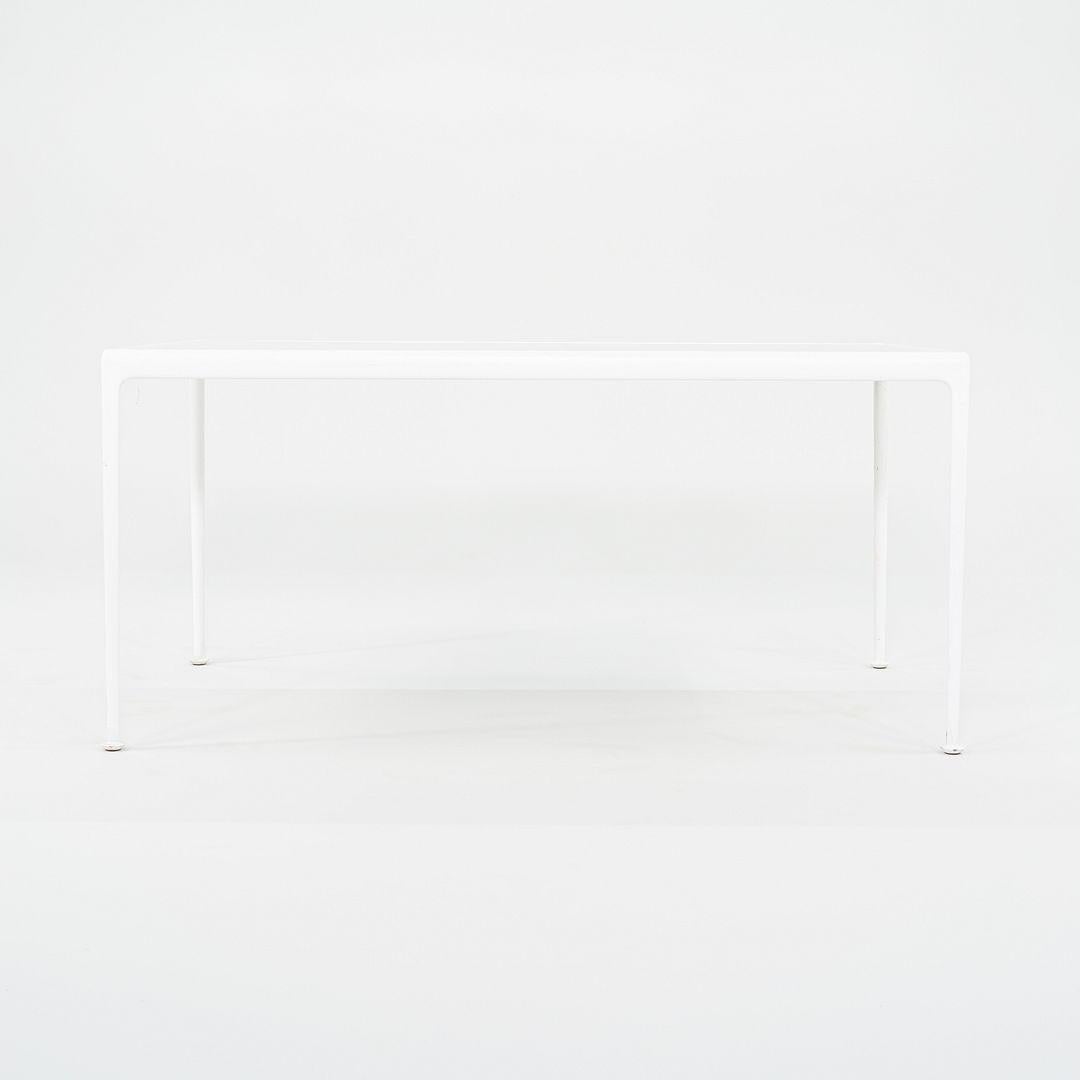 American 2000s Richard Schultz 1966 Collection Dining Table with Aluminum Frame 38 x 60 For Sale
