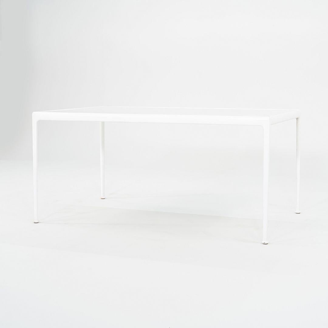 Enameled 2000s Richard Schultz 1966 Collection Dining Table with Aluminum Frame 38 x 60 For Sale