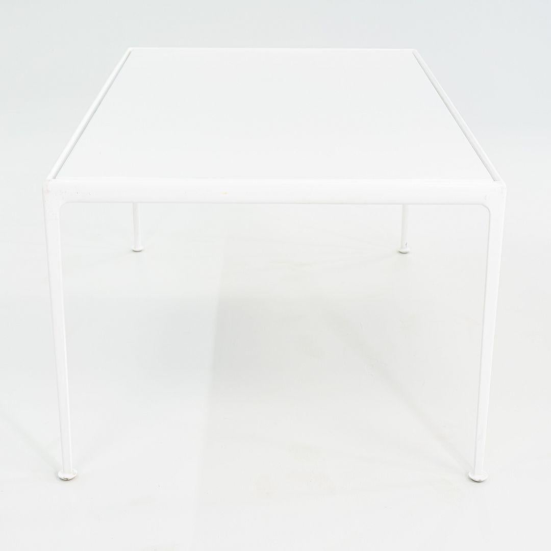 2000s Richard Schultz 1966 Collection Dining Table with Aluminum Frame 38 x 60 For Sale 1