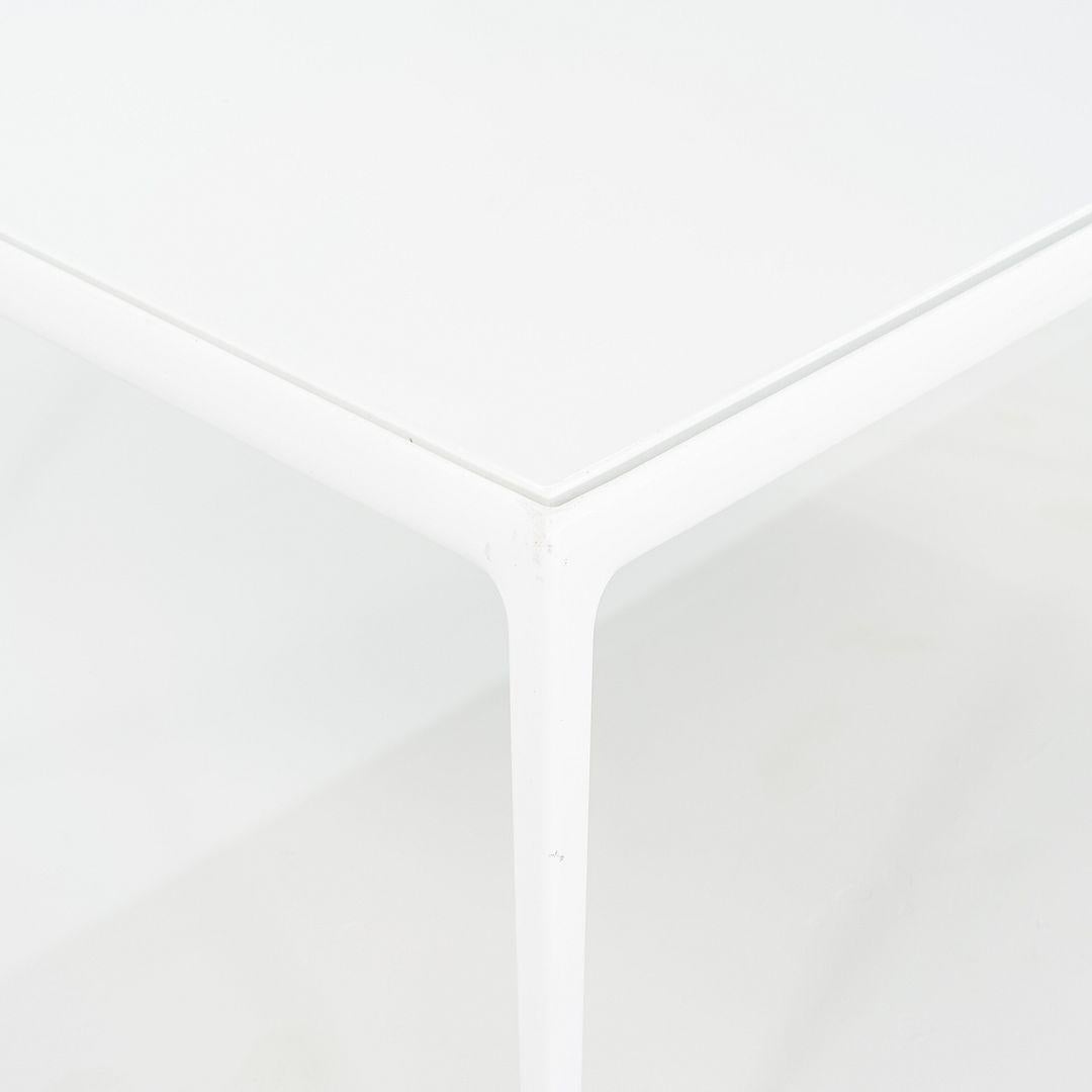 2000s Richard Schultz 1966 Collection Dining Table with Aluminum Frame 38 x 60 For Sale 2