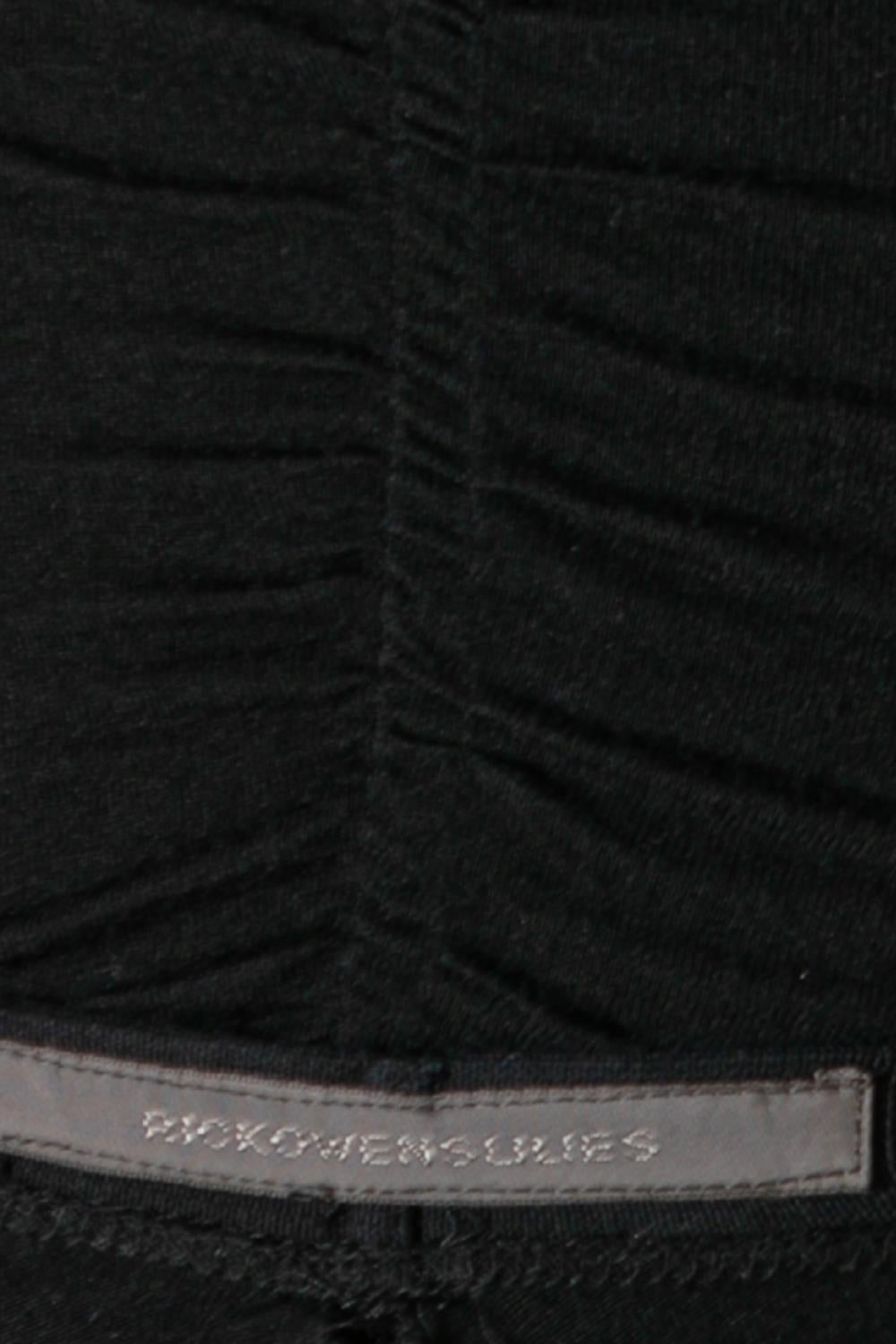 2000S RICK OWENS Schwarzes Kleid aus Wolle 2 Stück im Angebot 5