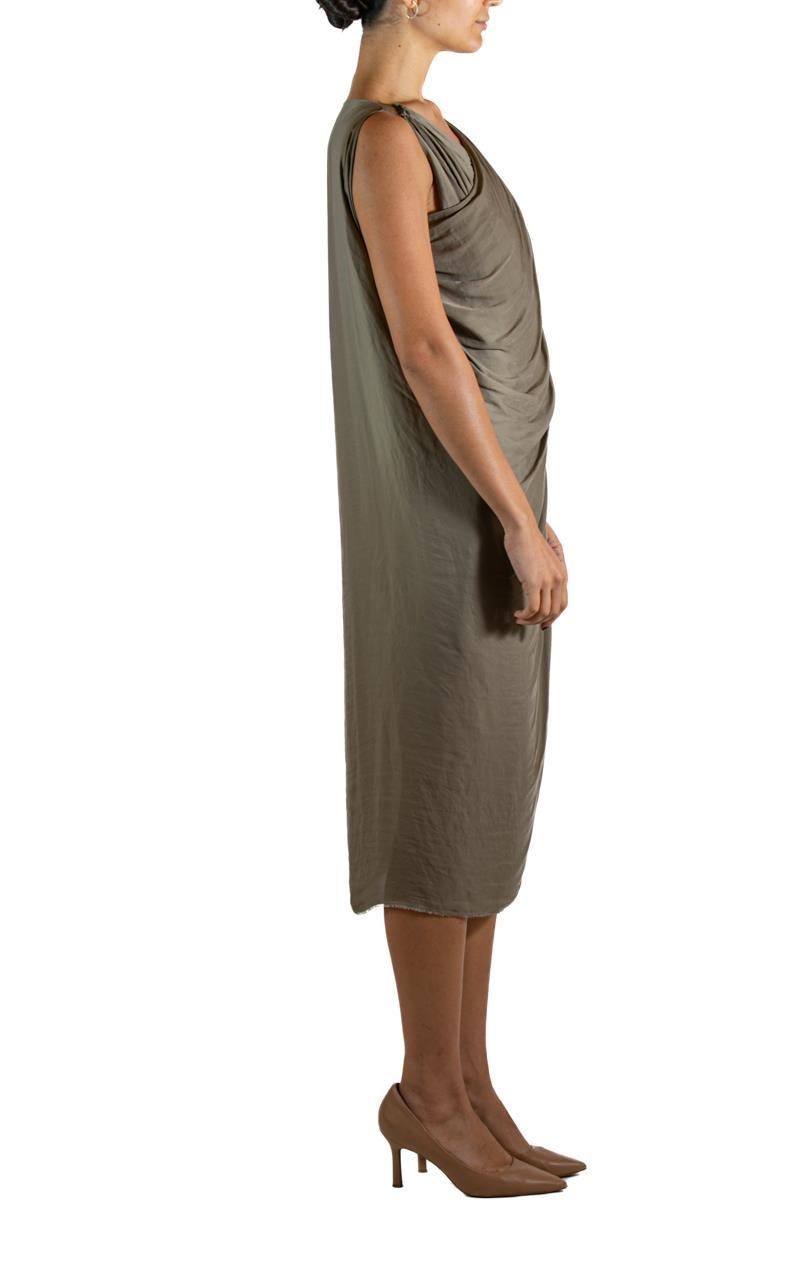 2000S RICK Owens Gonna in lana e rayon verde giada Top in cashmere In condizioni ottime in vendita a New York, NY