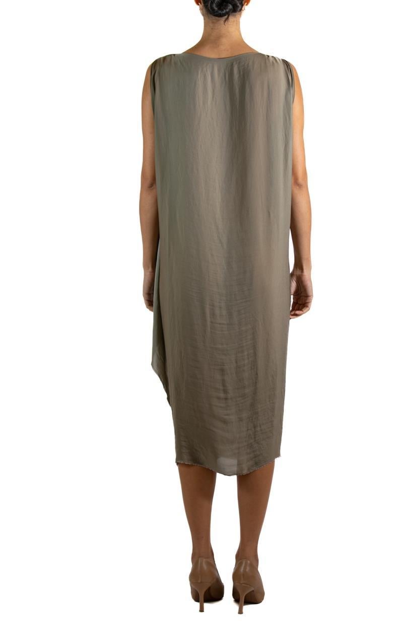 Donna 2000S RICK Owens Gonna in lana e rayon verde giada Top in cashmere in vendita