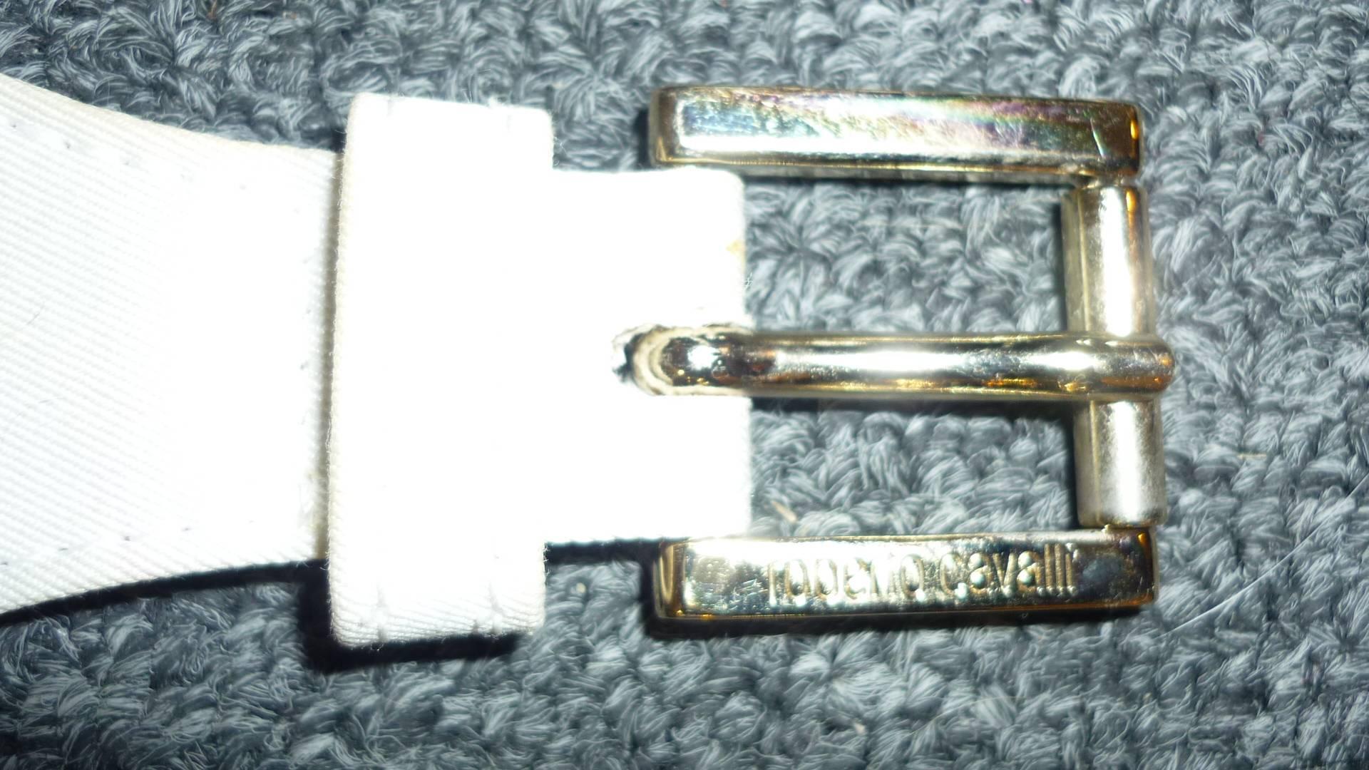2000s Roberto Cavalli Chiffon Printed Top w/Cumber Band Belt (S) For Sale 3