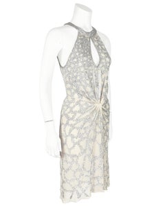 2000's Roberto Cavalli Jewel Encrusted Evening  Mini Dress